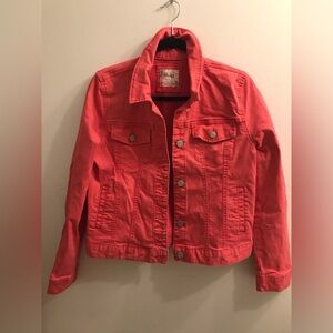 MUDD DENIM JACKET COLOR TANGERINE SIZE L